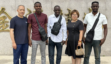 Ghana customers visit the factory