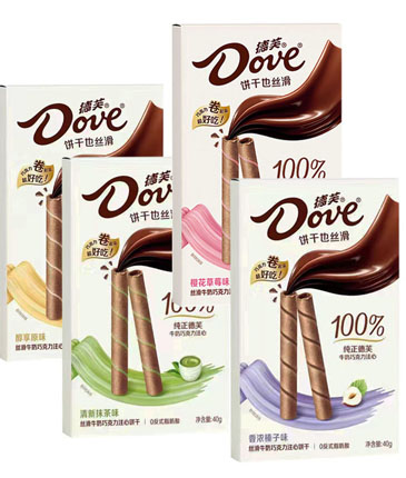 Dove Chocolate Filled Biscuits 40g