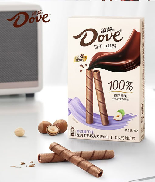 Dove Chocolate Filled Biscuits 40g