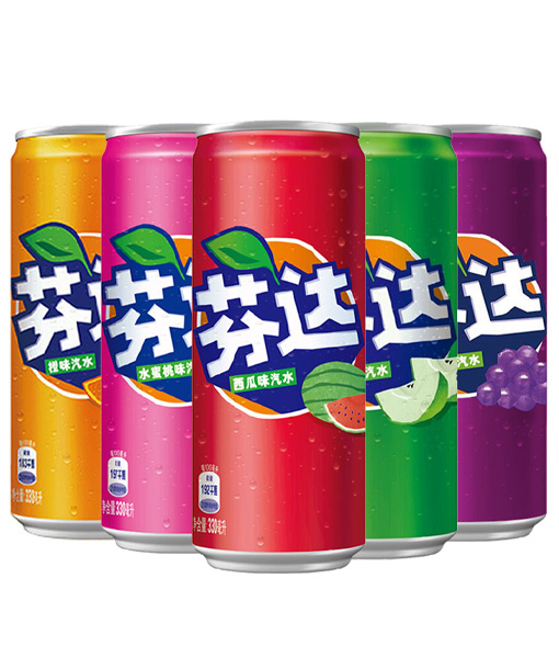 Fanta canned soda drink 330ml