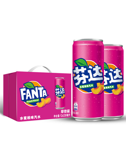 Fanta canned soda drink 330ml