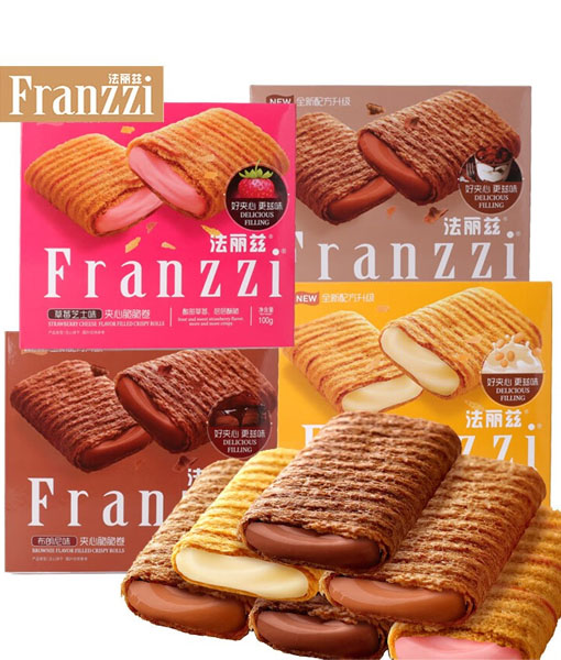 Exotic Snacks Franzzi Sandwich Crispy Roll biscuits