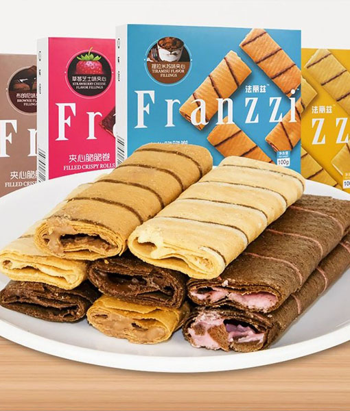 Exotic Snacks Franzzi Sandwich Crispy Roll biscuits