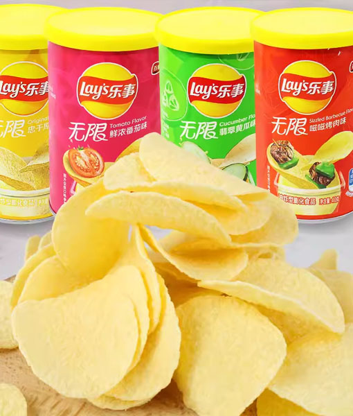 Lays canned potato chips 40g