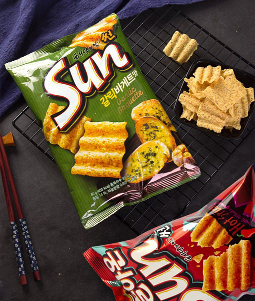 Korean Sun Potato Chips Corn Flakes